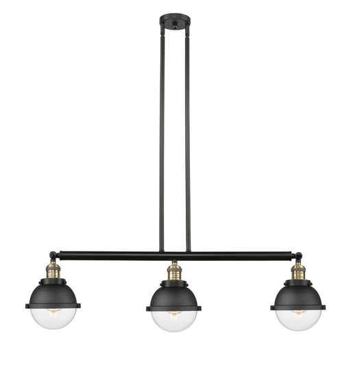 Innovations - 213-BAB-HFS-62-BK-LED - LED Island Pendant - Franklin Restoration - Black Antique Brass