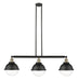 Innovations - 213-BAB-HFS-82-BK - Three Light Island Pendant - Franklin Restoration - Black Antique Brass