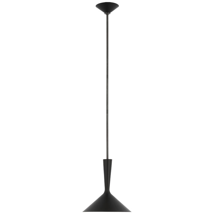 Visual Comfort - ARN 5540BLK/BZ - LED Pendant - Rosetta - Matte Black And Bronze