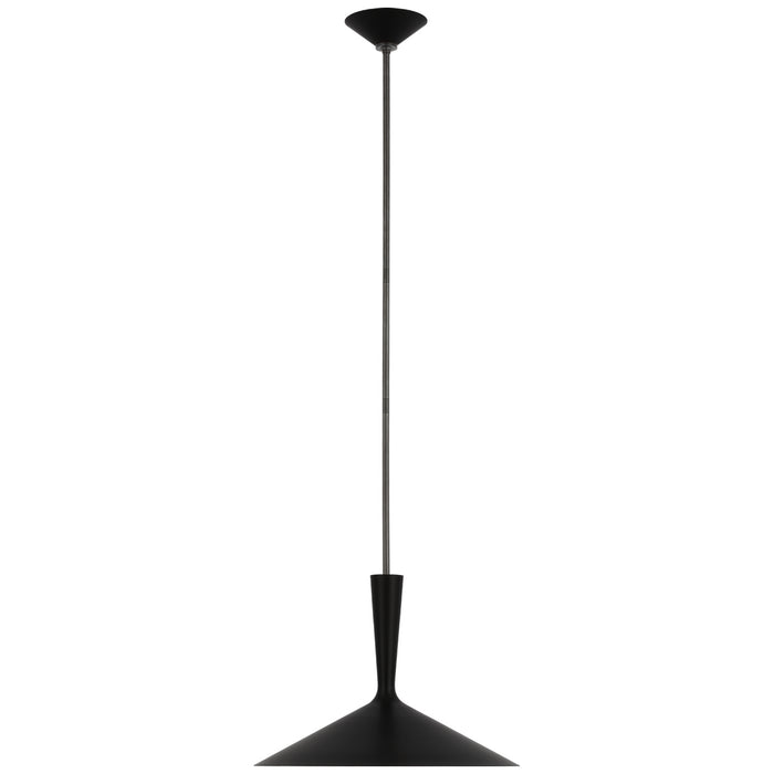 Visual Comfort - ARN 5541BLK/BZ - LED Pendant - Rosetta - Matte Black And Bronze