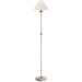 Visual Comfort - CHA 9145AB/ALB-L - LED Floor Lamp - Caspian - Antique-Burnished Brass And Alabaster