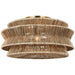 Visual Comfort - CHC 4017AB/NAB - LED Semi-Flush Mount - Antigua - Antique-Burnished Brass And Natural Abaca