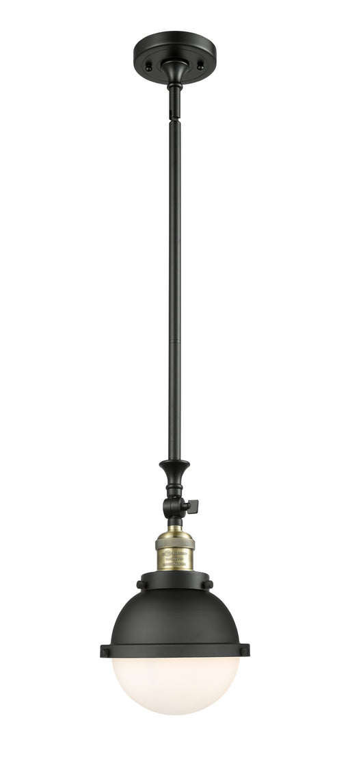 Innovations - 206-BAB-HFS-61-BK-LED - LED Mini Pendant - Franklin Restoration - Black Antique Brass
