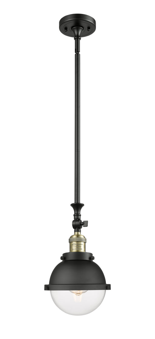 Innovations - 206-BAB-HFS-62-BK-LED - LED Mini Pendant - Franklin Restoration - Black Antique Brass