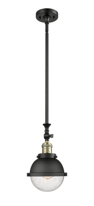 Innovations - 206-BAB-HFS-64-BK-LED - LED Mini Pendant - Franklin Restoration - Black Antique Brass