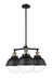 Innovations - 207-BAB-HFS-82-BK - Three Light Chandelier - Franklin Restoration - Black Antique Brass