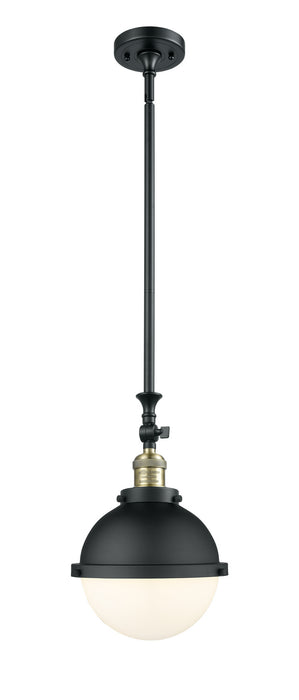 Innovations - 206-BAB-HFS-81-BK-LED - LED Mini Pendant - Franklin Restoration - Black Antique Brass