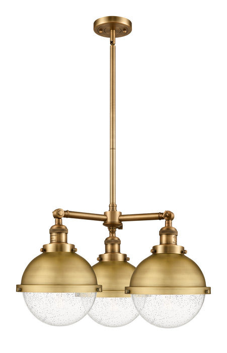 Innovations - 207-BB-HFS-84-BB-LED - LED Chandelier - Franklin Restoration - Brushed Brass