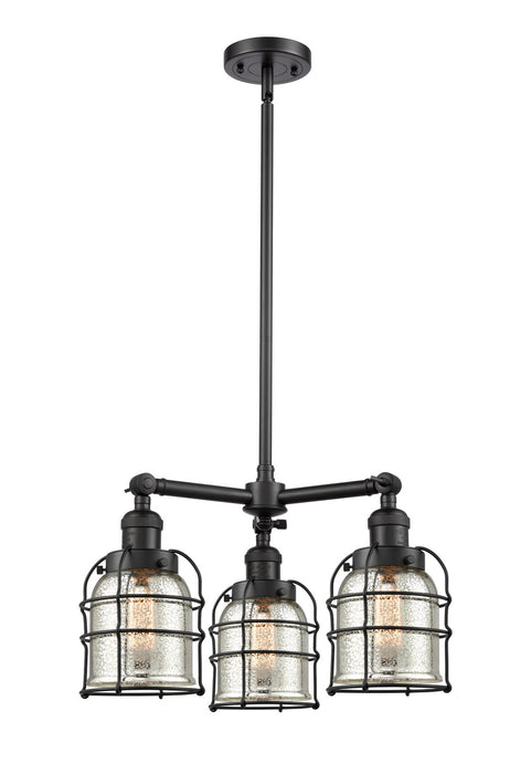 Innovations - 207-BK-G58-CE-LED - LED Chandelier - Franklin Restoration - Matte Black