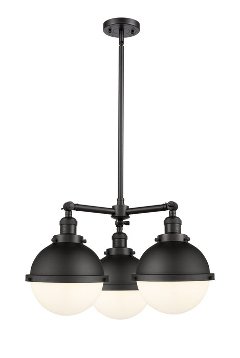 Innovations - 207-BK-HFS-81-BK-LED - LED Chandelier - Franklin Restoration - Matte Black