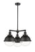 Innovations - 207-BK-HFS-82-BK-LED - LED Chandelier - Franklin Restoration - Matte Black