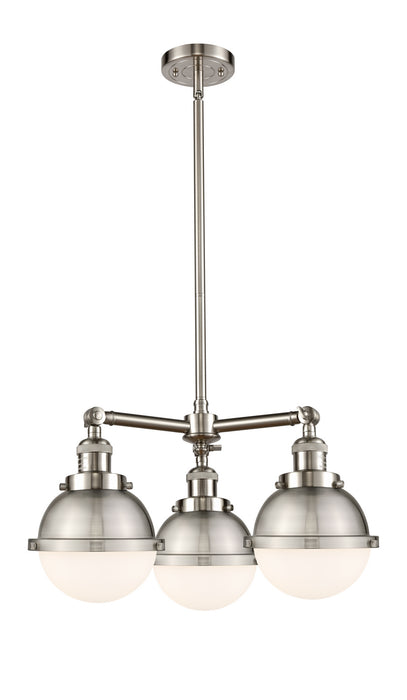 Innovations - 207-SN-HFS-61-SN-LED - LED Chandelier - Franklin Restoration - Brushed Satin Nickel