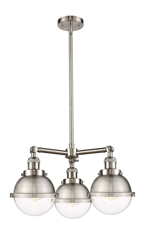 Innovations - 207-SN-HFS-62-SN-LED - LED Chandelier - Franklin Restoration - Brushed Satin Nickel