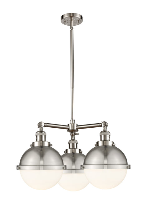 Innovations - 207-SN-HFS-81-SN - Three Light Chandelier - Franklin Restoration - Brushed Satin Nickel