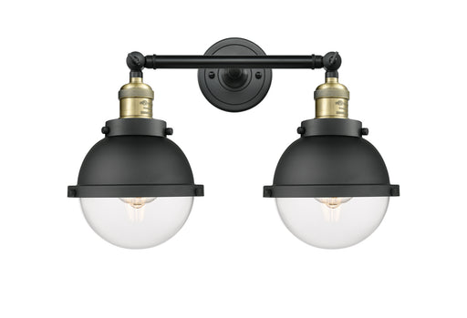 Innovations - 208-BAB-HFS-62-BK - Two Light Bath Vanity - Franklin Restoration - Black Antique Brass