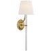 Visual Comfort - MF 2326SB/CWG-L - LED Wall Sconce - Abigail - Soft Brass And Clear Wavy Glass
