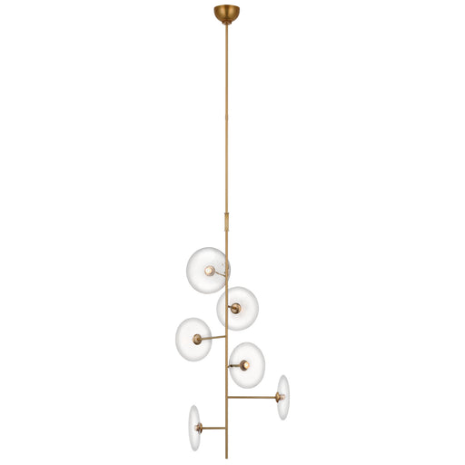 Visual Comfort - S 5691HAB-CG - LED Chandelier - Calvino - Hand-Rubbed Antique Brass