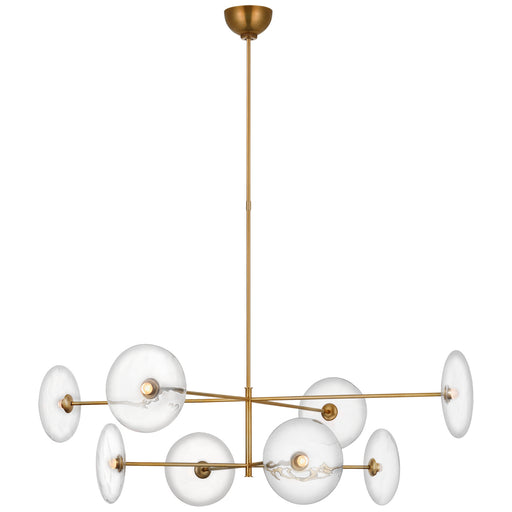 Visual Comfort - S 5694HAB-CG - LED Chandelier - Calvino - Hand-Rubbed Antique Brass