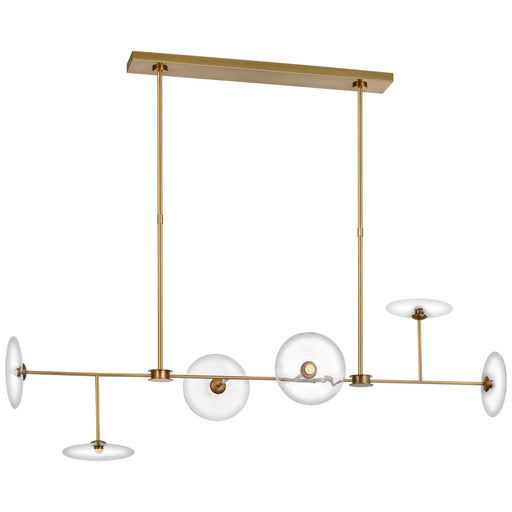 Visual Comfort - S 5695HAB-CG - LED Chandelier - Calvino - Hand-Rubbed Antique Brass