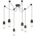 Visual Comfort - TOB 5645BZ/HAB-CG-6 - LED Pendant - Junio - Bronze And Brass