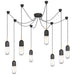 Visual Comfort - TOB 5645BZ/HAB-CG-8 - LED Pendant - Junio - Bronze And Brass