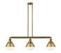 Innovations - 213-BB-HFS-61-BB - Three Light Island Pendant - Franklin Restoration - Brushed Brass