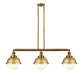 Innovations - 213-BB-HFS-81-BB - Three Light Island Pendant - Franklin Restoration - Brushed Brass