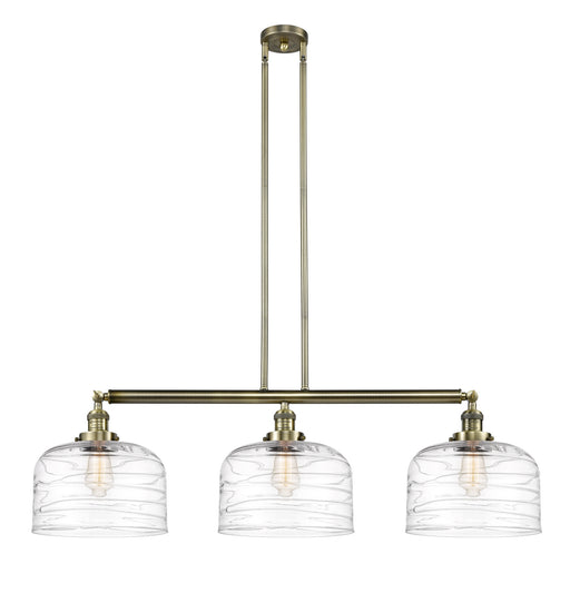 Innovations - 213-AB-G713-L - Three Light Island Pendant - Franklin Restoration - Antique Brass