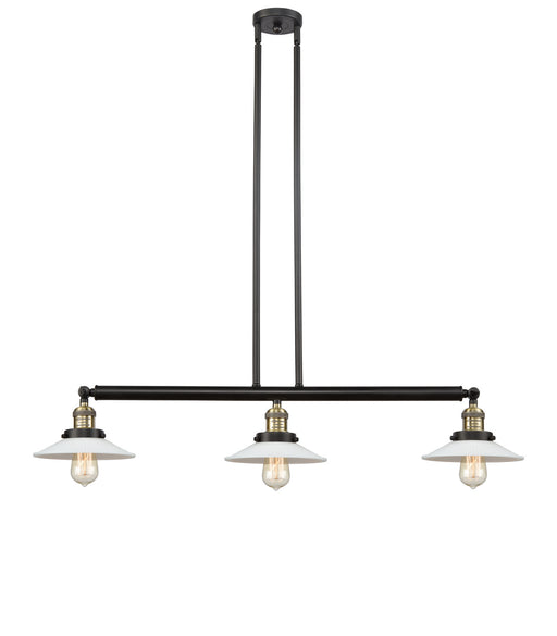 Innovations - 213-BAB-G1 - Three Light Island Pendant - Franklin Restoration - Black Antique Brass