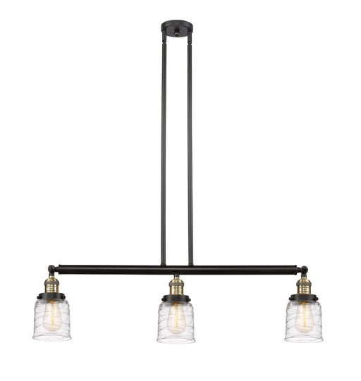 Innovations - 213-BAB-G513 - Three Light Island Pendant - Franklin Restoration - Black Antique Brass