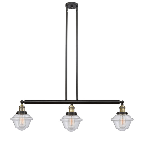 Innovations - 213-BAB-G534 - Three Light Island Pendant - Franklin Restoration - Black Antique Brass