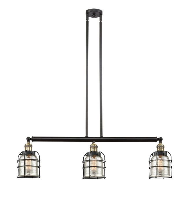 Innovations - 213-BAB-G58-CE - Three Light Island Pendant - Franklin Restoration - Black Antique Brass