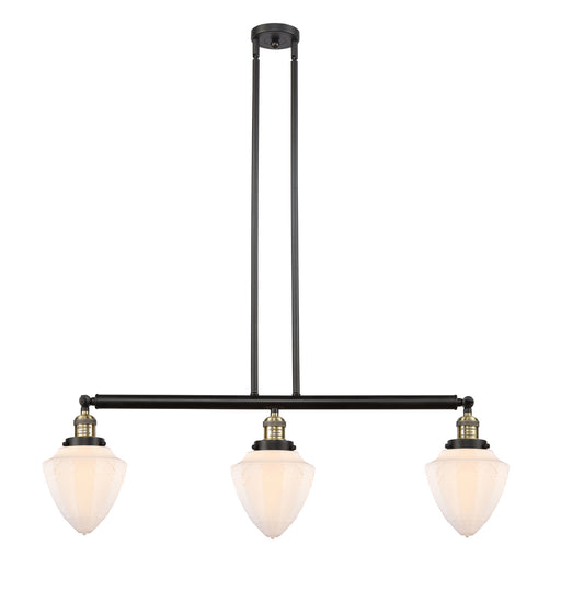 Innovations - 213-BAB-G661-7 - Three Light Island Pendant - Franklin Restoration - Black Antique Brass