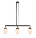 Innovations - 213-BAB-G661-7 - Three Light Island Pendant - Franklin Restoration - Black Antique Brass