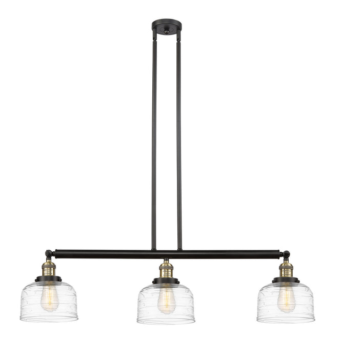 Innovations - 213-BAB-G713 - Three Light Island Pendant - Franklin Restoration - Black Antique Brass