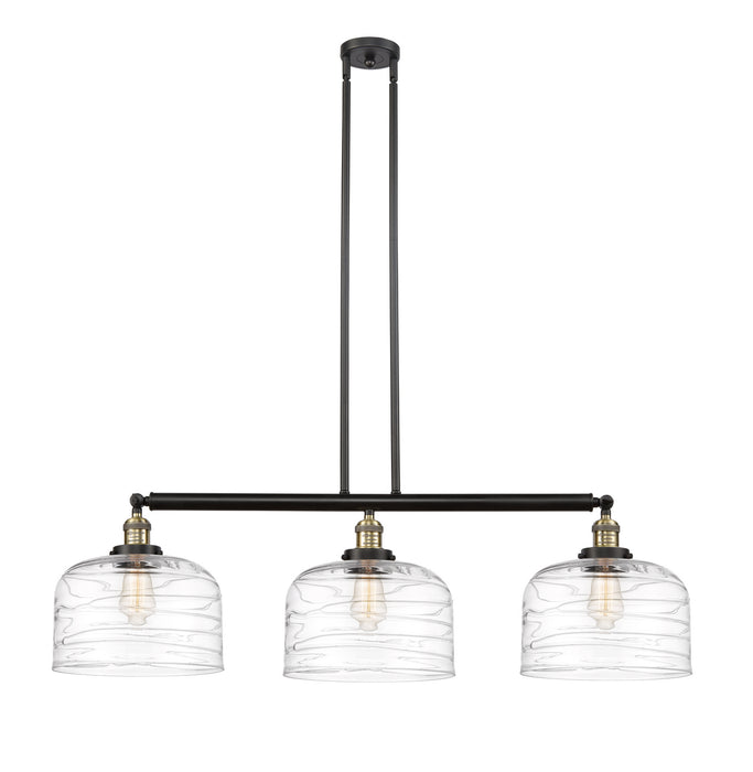 Innovations - 213-BAB-G713-L - Three Light Island Pendant - Franklin Restoration - Black Antique Brass