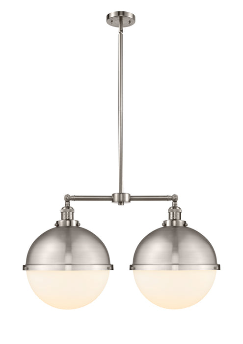 Innovations - 209-SN-HFS-121-SN - Two Light Island Pendant - Franklin Restoration - Brushed Satin Nickel