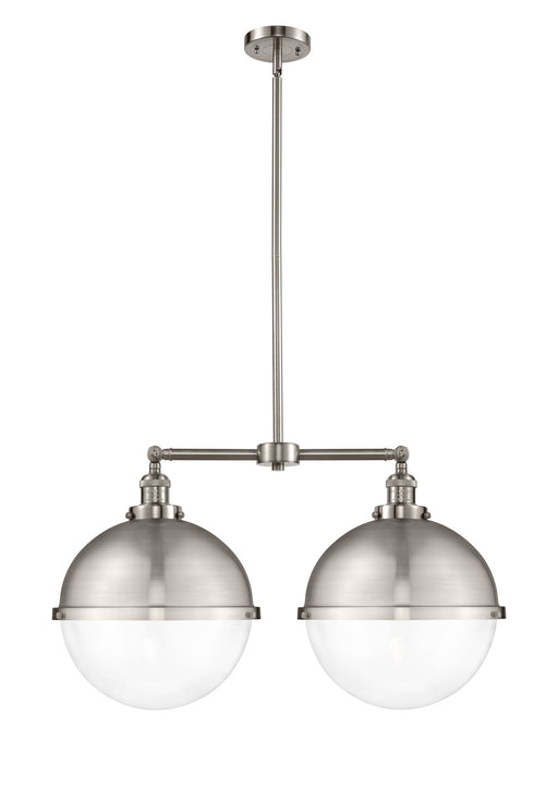 Innovations - 209-SN-HFS-122-SN - Two Light Island Pendant - Franklin Restoration - Brushed Satin Nickel