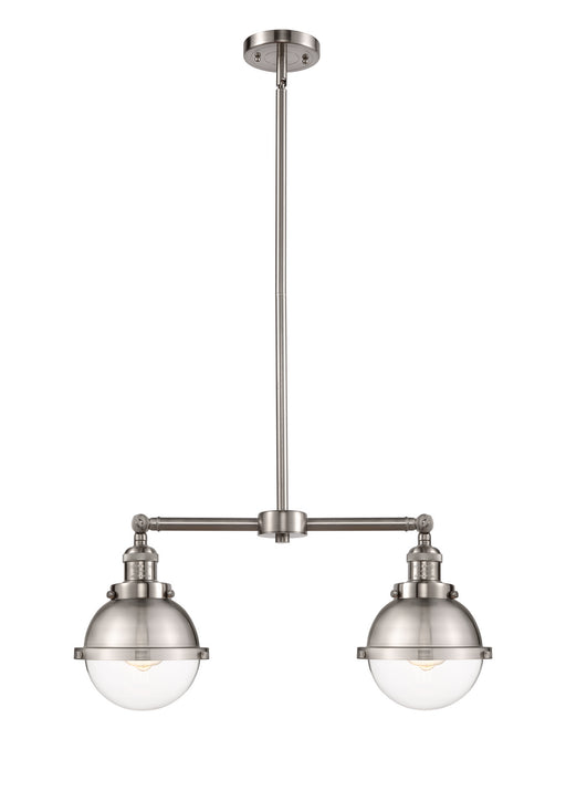 Innovations - 209-SN-HFS-62-SN - Two Light Island Pendant - Franklin Restoration - Brushed Satin Nickel