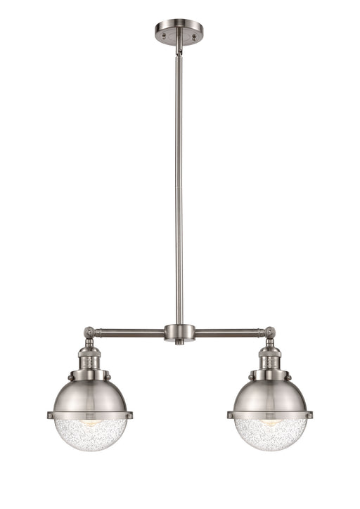 Innovations - 209-SN-HFS-64-SN - Two Light Island Pendant - Franklin Restoration - Brushed Satin Nickel