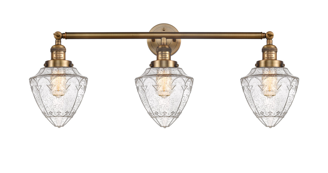 Innovations - 213-SN-G661-7 - Three Light Island Pendant - Franklin Restoration - Brushed Satin Nickel