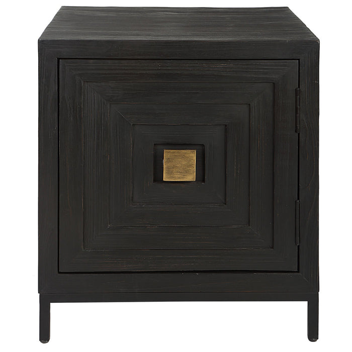 Uttermost - 25290 - Cabinet / End Table - Aiken - Dark Ebony Stain