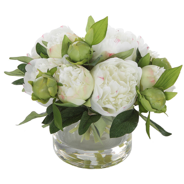 Uttermost - 60198 - Artificial Flower - Garden Peony - Clear