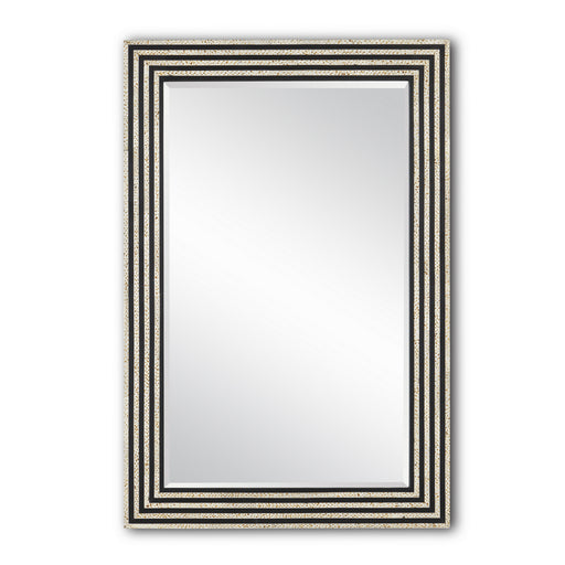 Currey and Company - 1000-0120 - Mirror - White Speckle/Black/Mirror