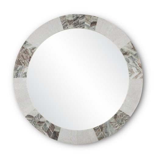 Currey and Company - 1000-0131 - Mirror - White/Brown/Mirror