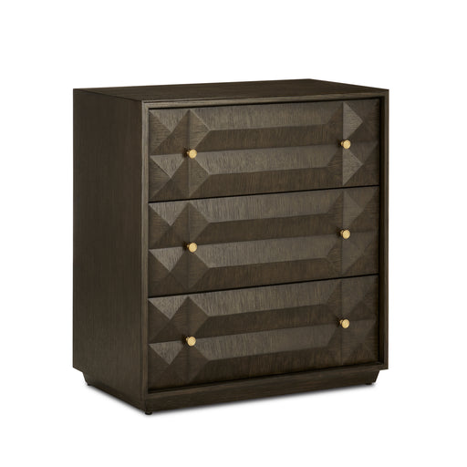 Currey and Company - 3000-0226 - Chest - Dove Gray/Polished Brass