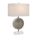 Currey and Company - 6000-0814 - One Light Table Lamp - Gray/Clear/Antique Brass