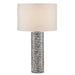 Currey and Company - 6000-0826 - One Light Table Lamp - Gray/White/Polished Nickel