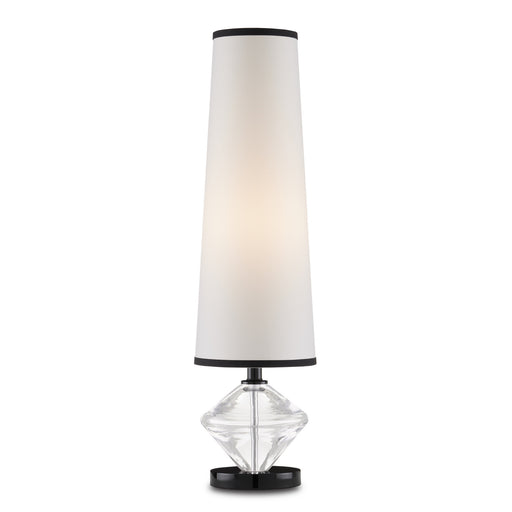 Currey and Company - 6000-0832 - One Light Table Lamp - Clear/Black