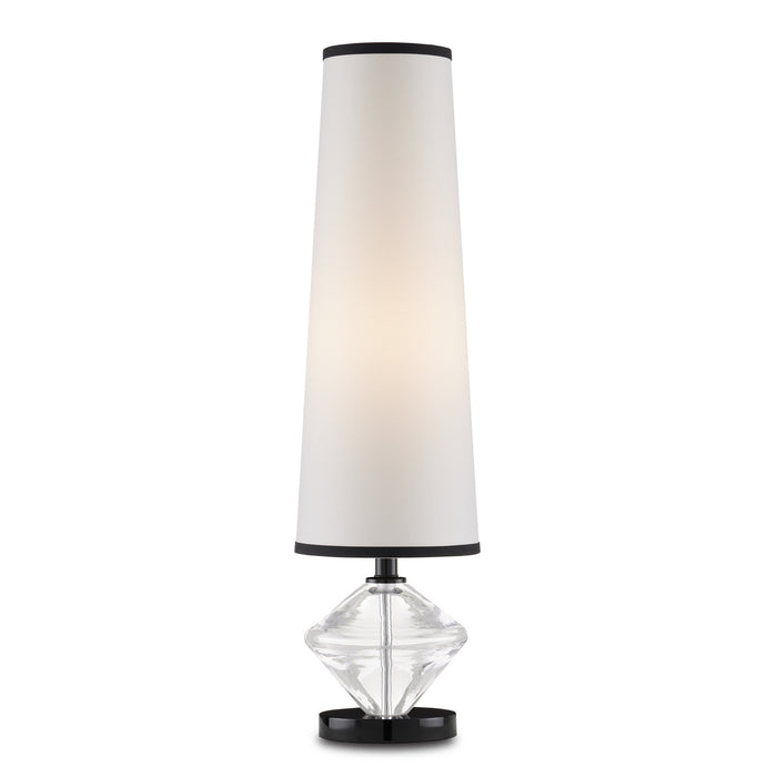 Currey and Company - 6000-0832 - One Light Table Lamp - Clear/Black